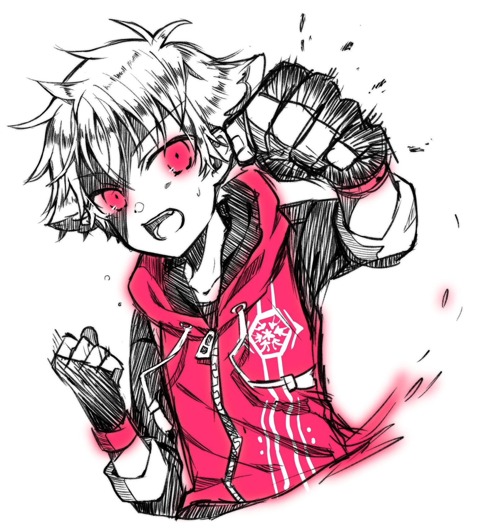Twitter 上的 みかんいろ 少年漫画風なかっこいい絵も描けるようになりたいね っていうラクガキ なぜか自音源で描いたせいでキャラ崩壊してるかもだけど 割となんでもありだからセーフ T Co Kqmldmdsdo Twitter