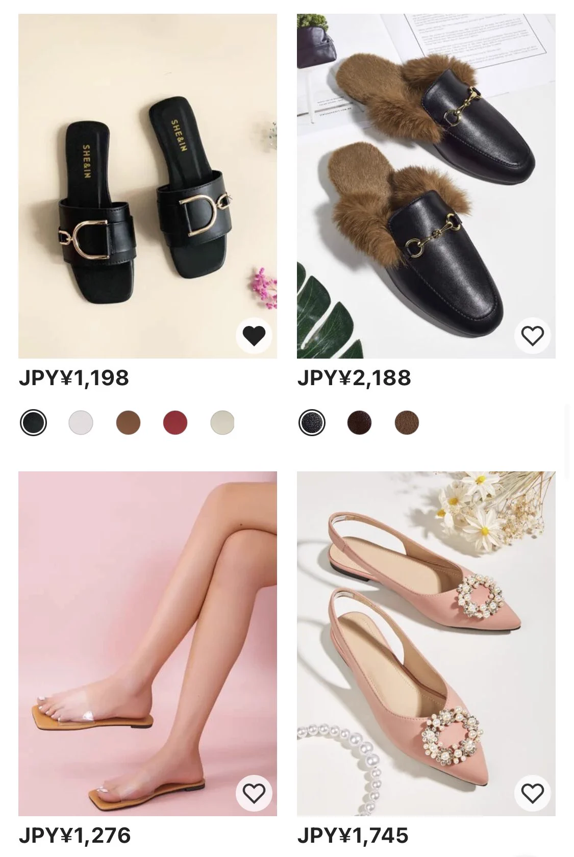 足のサイズが大きすぎて可愛い靴が中々見つからない方！SHEINを見てみて！