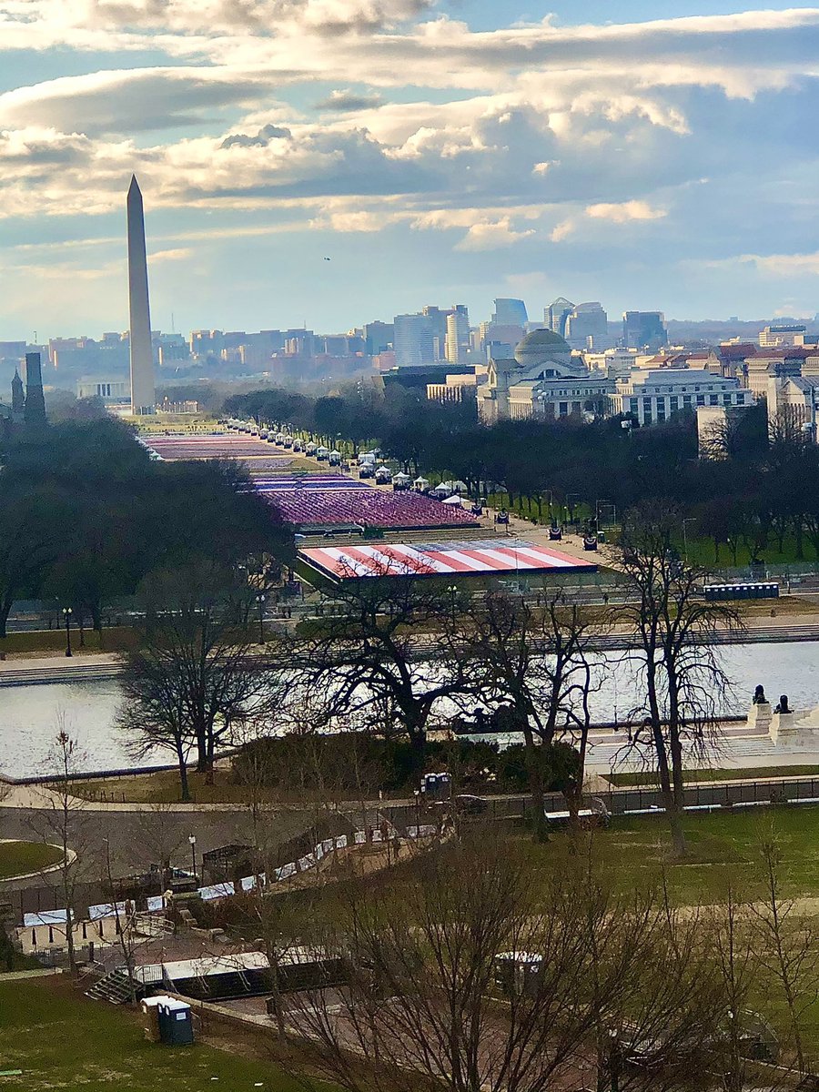 They had flags in the national mall instead of people. Very China or North Korea of them. Nobody can tell me they couldn’t properly vet 200k people to attend. Not even the staffers & volunteers from the Biden campaign around the country? Nobody but celebs? “Come on man....”