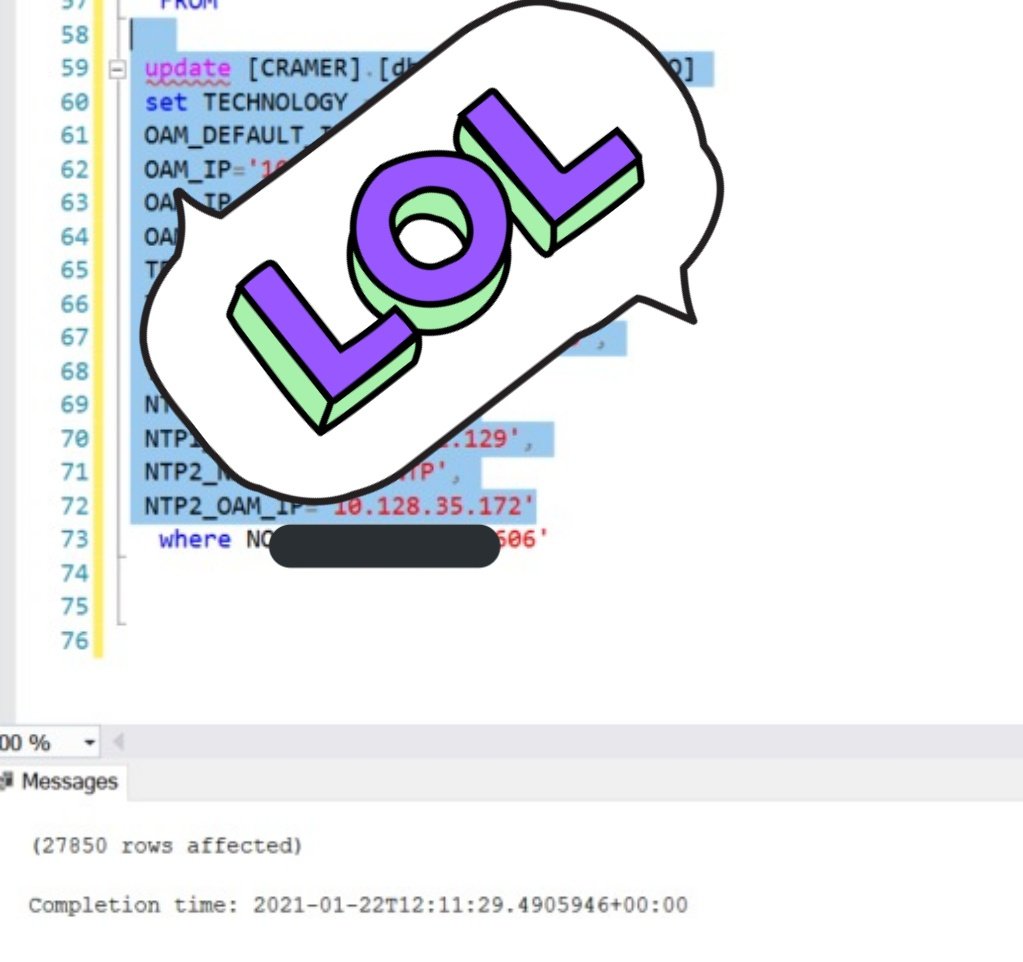 Oh shit, accidentally unselected the where clause before pushing F5 😩