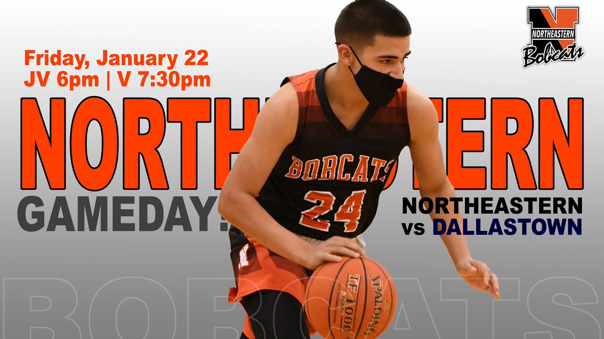 ＧＡＭＥ ＤＡＹ
Northeastern vs Dallastown
FRI JAN 22 | HOME | JV 6pm | V 7:30pm
Game Stream youtube.com/c/NESDAthletics
<a href="/NESD/">Northeastern Bobcats</a> <a href="/DtownWildcats/">Dallastown Athletics</a> <a href="/manny_capo6/">Manny Capo</a> <a href="/kaden81765746/">kaden hamilton</a> <a href="/dkloster01/">Dennis Kloster</a> <a href="/PerezCaden24/">Caden</a> <a href="/SadowskiTanner/">Tanner Sadowski</a> <a href="/SrebroskiAndrew/">Andrew Srebroski</a> <a href="/drstaceysidle/">Stacey Sidle</a> <a href="/drrandipayne/">Randi Payne</a> @mathewgaynesd @kisatrtle