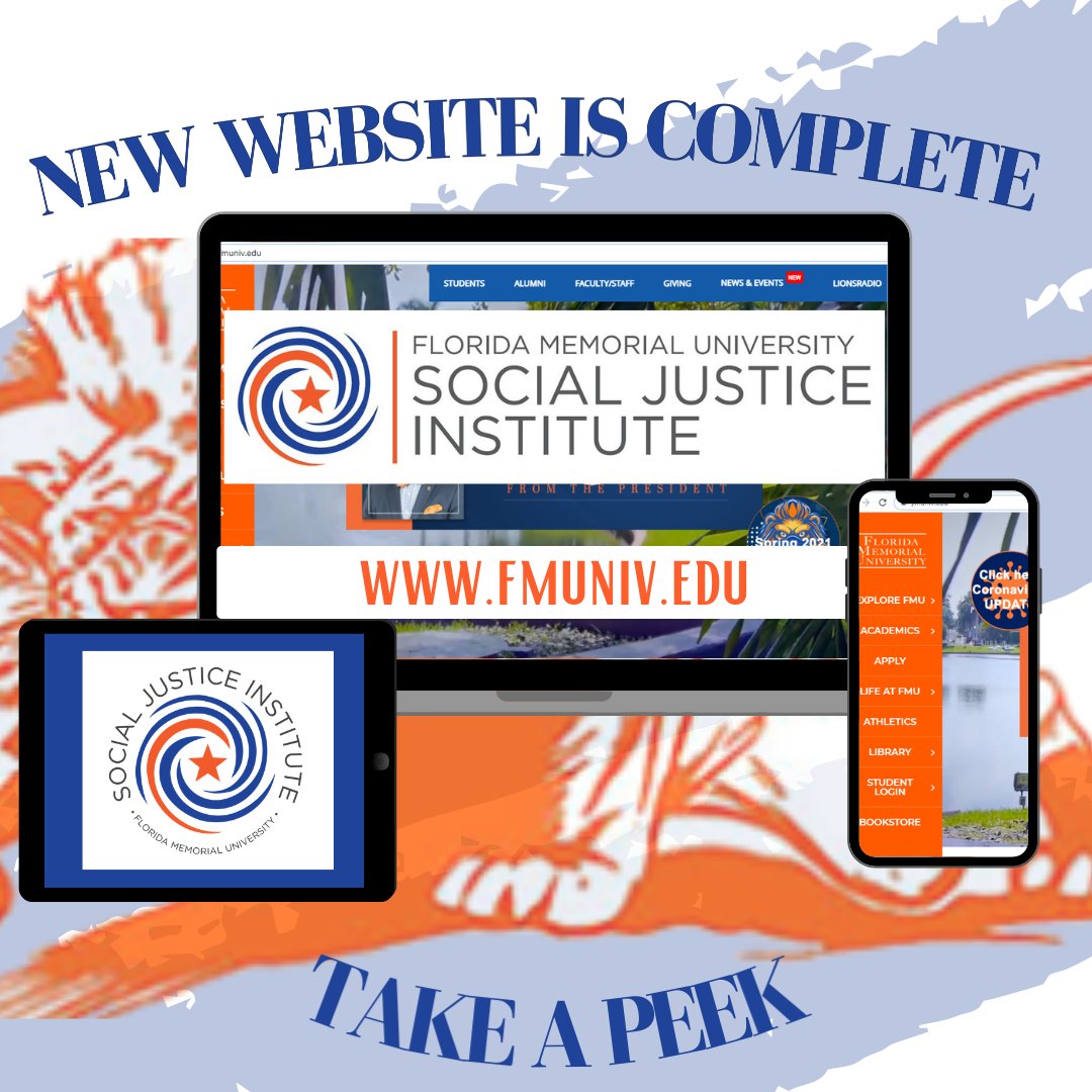 Our new #website is here!  We made sure to create an #interactive, #engaging and #informative website for our student body and public audience. It's complete - so we're inviting you to take a peek.  

socialjustice.fmuniv.edu