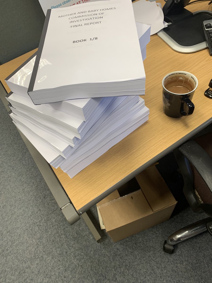 talktojoeduffy's tweet photo. This is a printed version of The Mother Baby Home Report. It weighs 18 kilos!!! Accessible to survivors without internet??? https://t.co/kXU7BZUUem