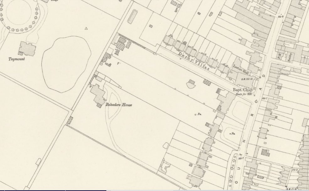 Tristram is now about a welly deep into the ground and has hit some bricks. I’ve come across the same elsewhere while gardening. He then discovered this old map in the internet. In 19th c this area was a much bigger house’s much bigger garden and there were glasshouses here.