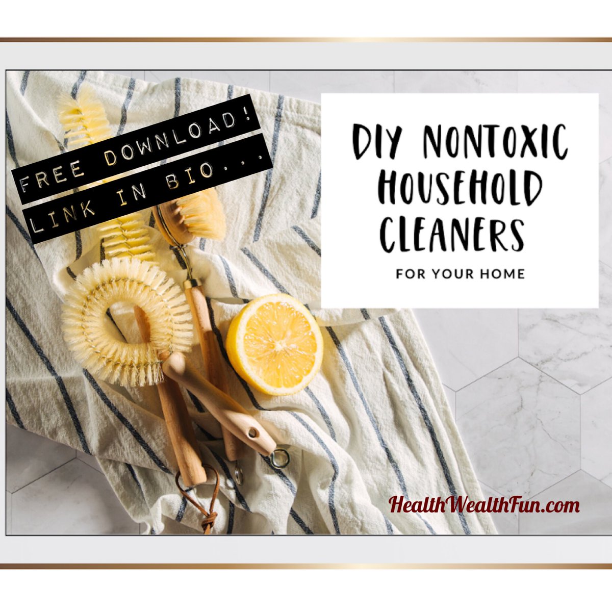 purecrownedfire's tweet photo. 🤩 Who doesn’t love FREE 🙌🏻
:
Link in bio-download your FREE guide to diy, non-toxic, simple, inexpensive ways to clean your home. Recipes included.
:
#healthylifestylecoach #epigenetics  #PureCrownedFire
#GeneticsIsntEverything 
#HealthyHome #HealthyHormones #healthylifestyle https://t.co/1ejbL0sayt