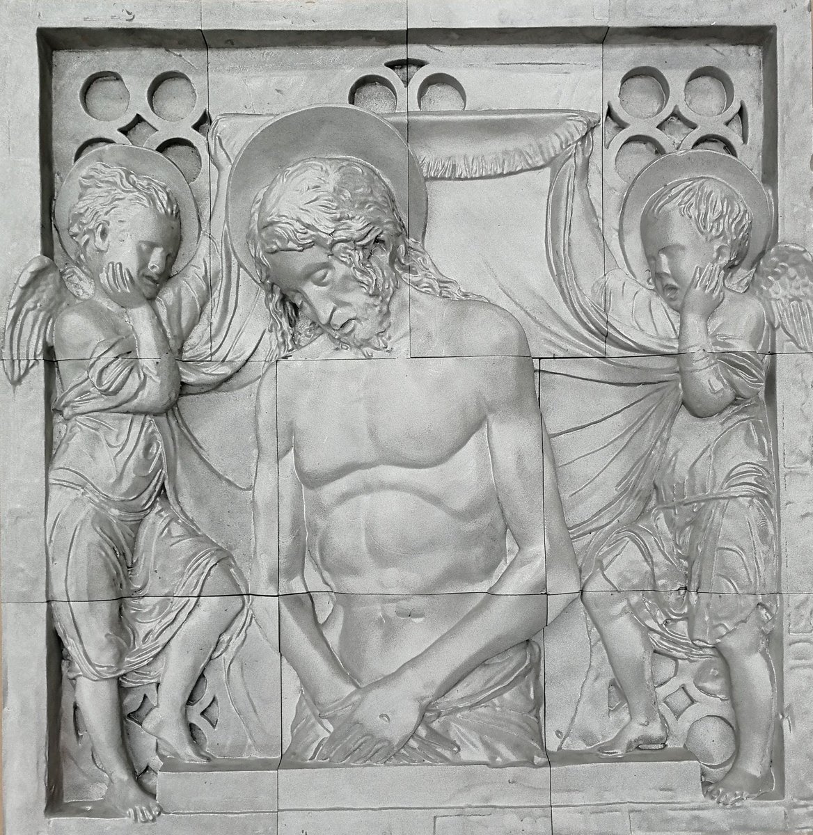 Un basso rilievo di Donatello nella Basilica di Sant’Antonio da Padova riprodotto per #ipovedenti in acciaio #musei #accessibilità