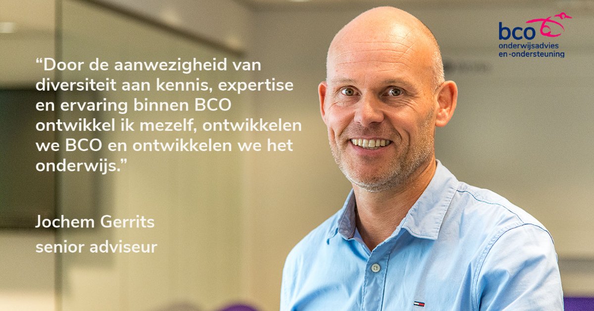 Wil je net als Jochem jezelf blijven ontwikkelen en echt verschil maken in de ontwikkeling van het onderwijs? En daarmee een belangrijke bijdrage leveren aan een kansrijke toekomst voor kinderen? Bekijk dan nu onze #vacature voor #onderwijsadviseur bco-onderwijsadvies.nl/werken-bij/vac…