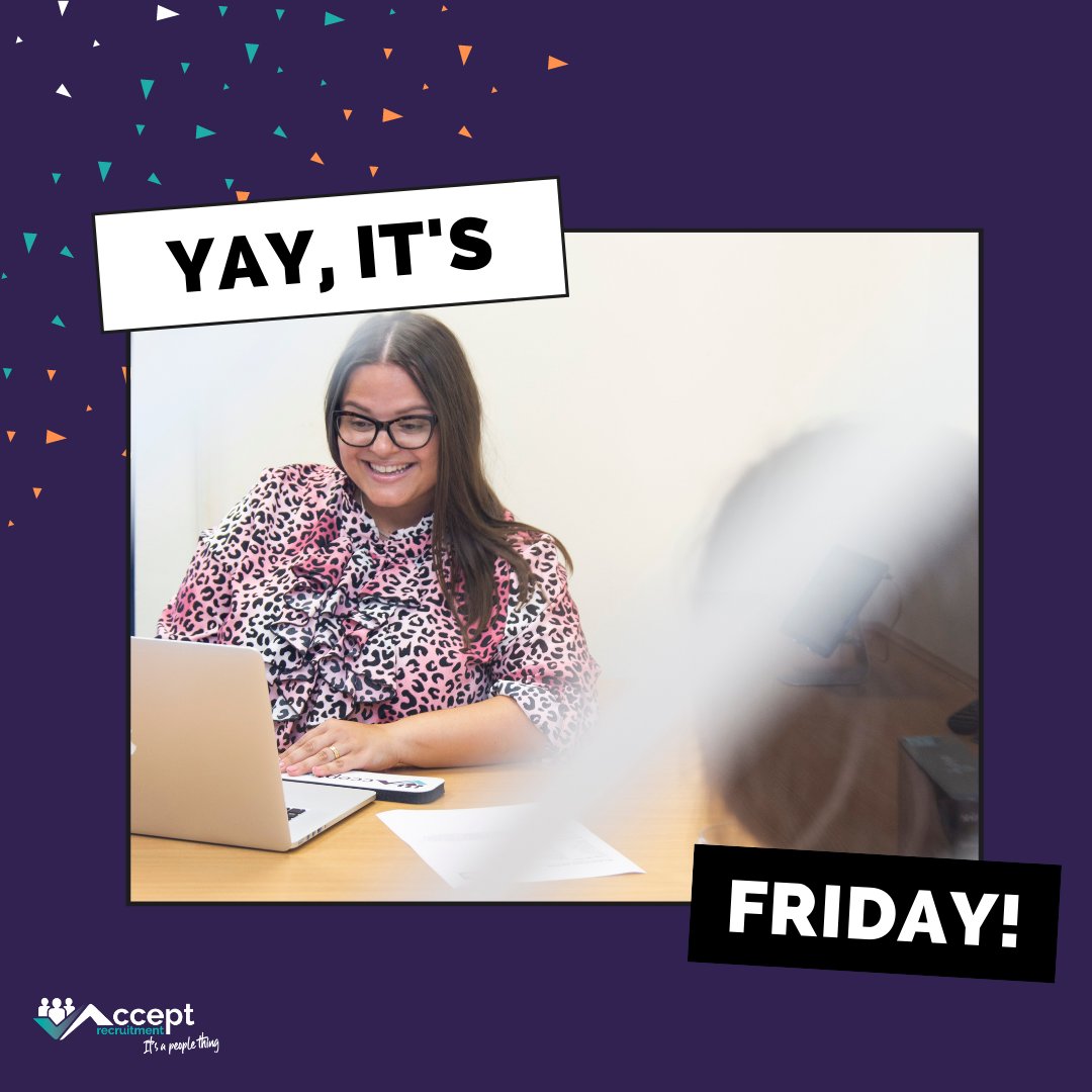 acceptrec's tweet photo. 🎆 It’s FRIDAY! 🎆

✅ Another week gone!
❓ How’s your week been?
❓ What are you looking forward to do at the weekend?

#friday #friyay #fridayvibes #weekend #weekendvibes #fridaymood #wemadeittotheweekend #happyfriday #TGIF #celebration #acceptrecruitment #itsapeoplething https://t.co/03jZYFl8ga