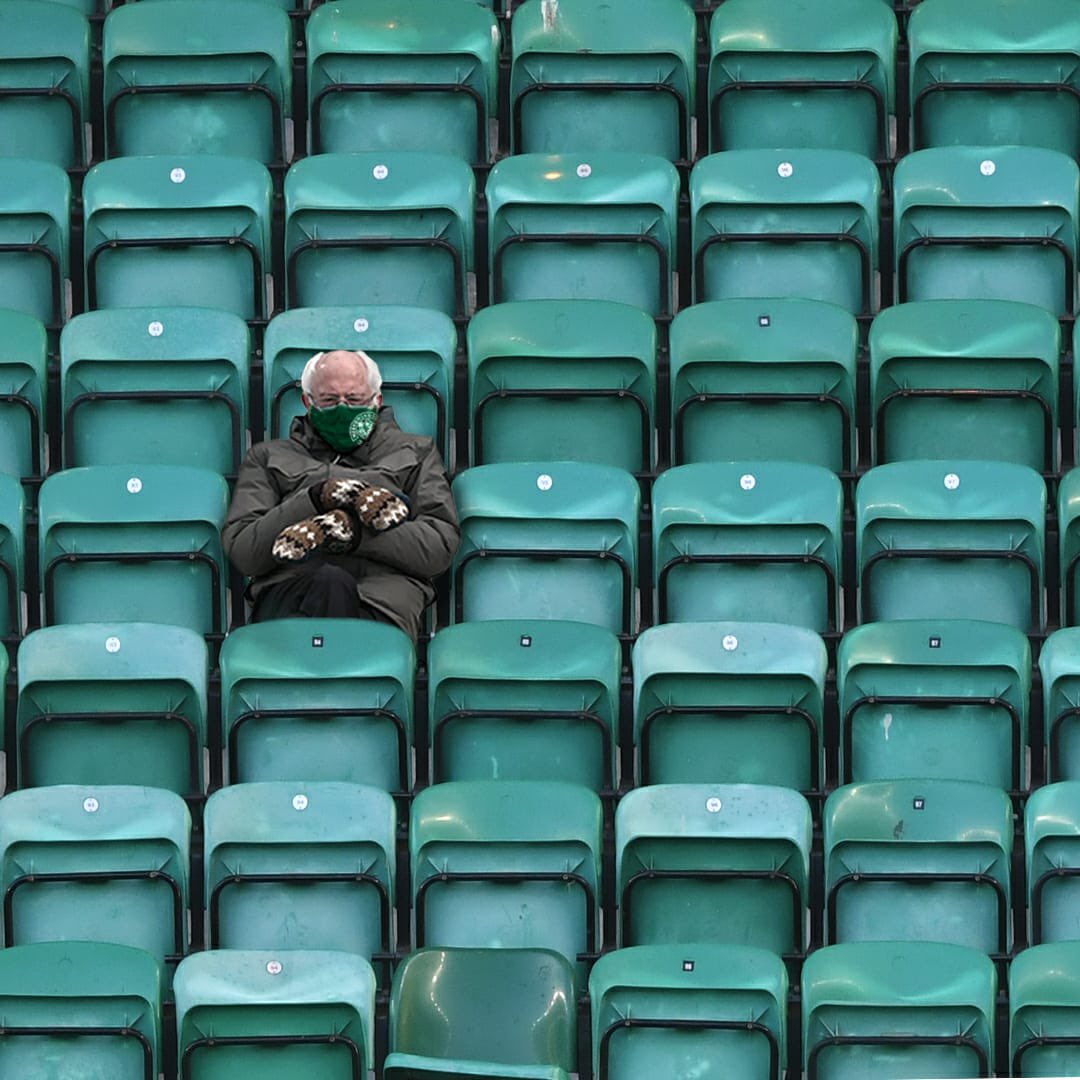 HibernianFC's tweet image. 🏡 An unexpected visitor at Easter Road today...

#BernieSanders