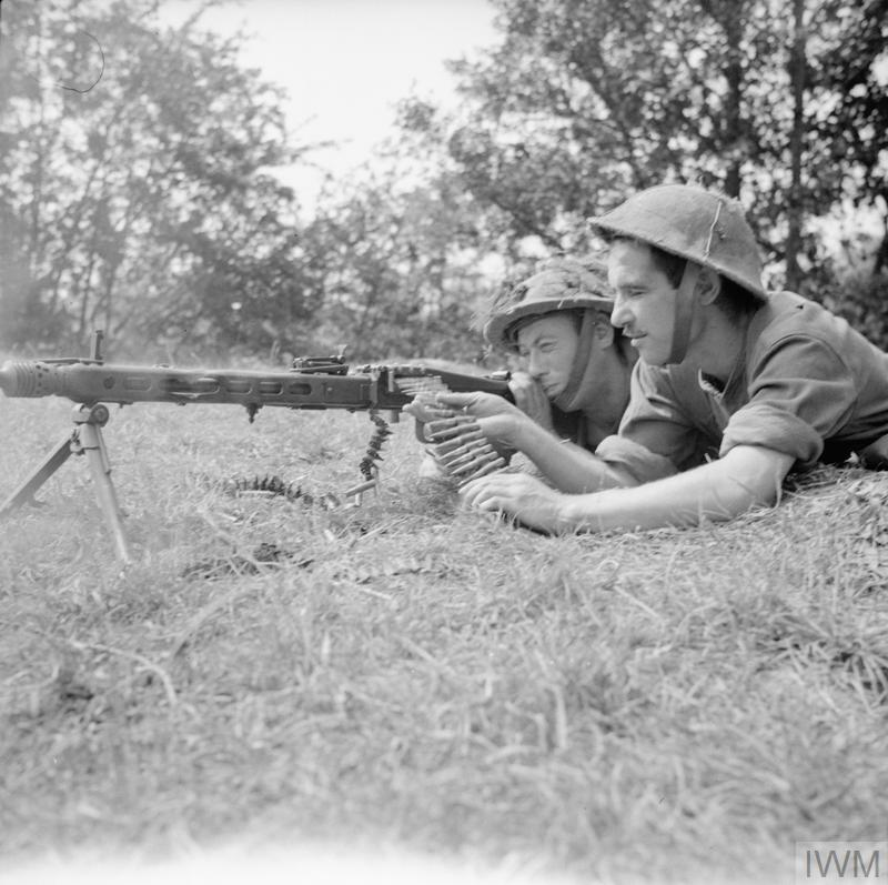 Several actions describe how depleted platoons of about seven men would take an objective and know they'd face imminent counter attack - and just grab any German MG lying around and let loose at short range.This was a massive force multiplier. /15