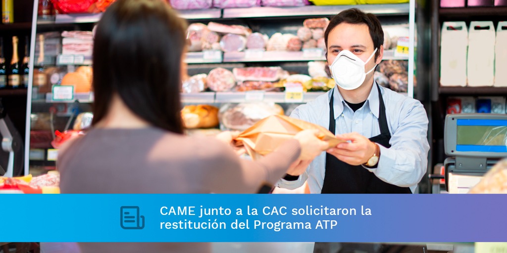 Desde CAME, junto a <a href="/CACteinforma/">CAC</a>, solicitamos a @SantiCafiero y a <a href="/KulfasM/">Matías Kulfas</a> la restitución del Programa de Asistencia de Emergencia al Trabajo y la Producción (ATP), sobre todo para aquellos sectores que no presentan signos de recuperación sostenida 👉 bit.ly/2NvQJ5r