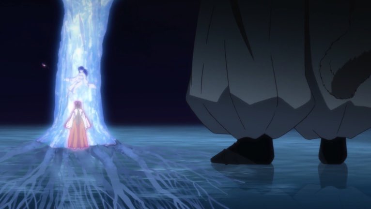 dreambu17137701's tweet photo. So:After🔥to avoid Zero finding Setsuna again via dreams,Rin offered to take her dreams so she could be safe (mum 💜). Sesshōmaru who LOVES his HUMAN wife places her in🌳of ages to hide their dreams & “freeze” her time: A Human life’s so short he won’t let her waste it sleeping🥺 https://t.co/mZtm2p03Eb