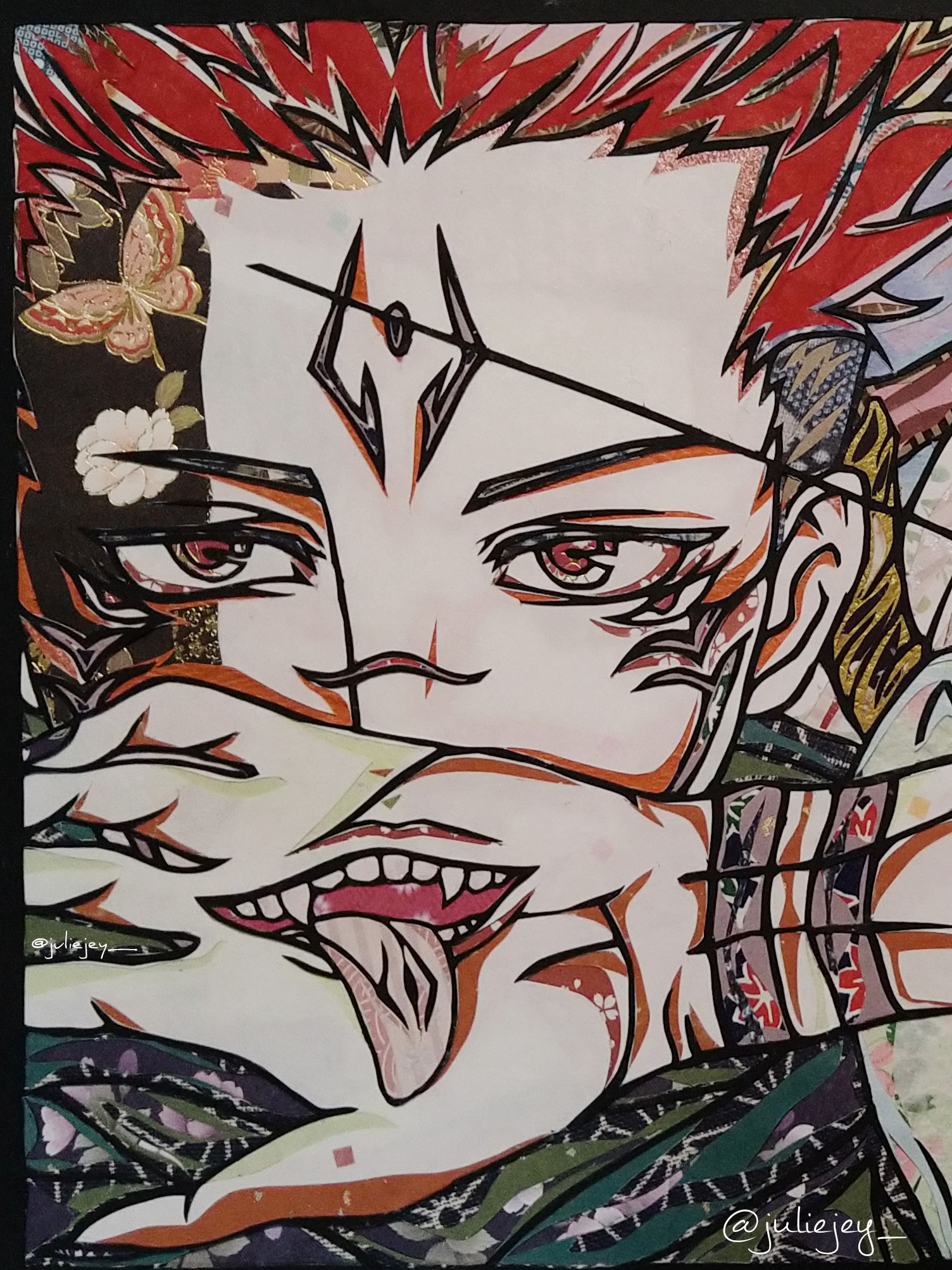 Julie J 和切り絵で 呪術廻戦 両面宿儺 トレスすることが多い切り絵ですが 今回は下絵も描きました ｶﾞﾝﾊﾞｯﾀﾖ アニメを観て秒速でハマりました Paper Cut Art Of Jujutsukaisen Sukuna I Am Really Into This 切り絵 Papercut T Co