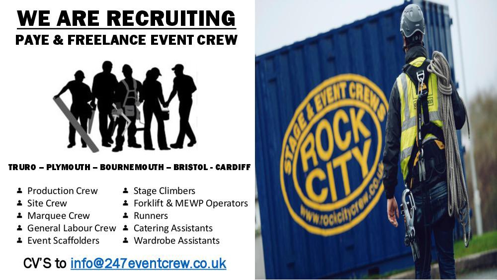‼️🌟 WE’RE RECRUITING 🌟‼️ 
👷 Are you interested in a career in the events industry? 💪🏼 We would love you to come join our friendly, hard working crew! Please get in touch and send your CV to  👉🏼 info@247eventcrew.co.uk 👈🏼 #wemakeevents