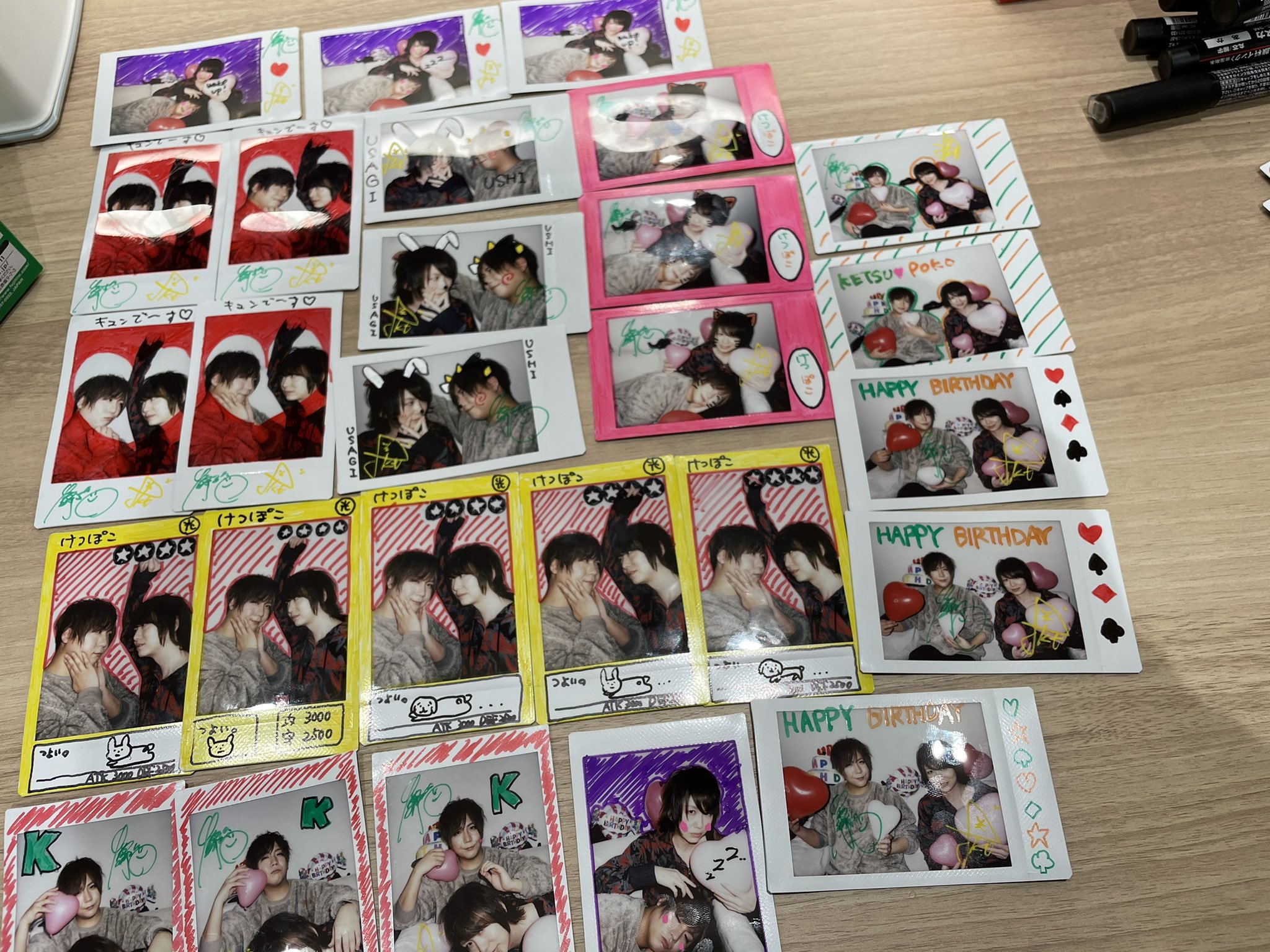 ぽこた ルーファイ生放送ありがとうございましたー O 明日はぽこた けったろ リノの デコチェキリアルタイム撮影会ツイキャス ですううー O けったろがデコってきたやつに私は楽屋で追記をばー T Co 4jt1owg4ke Twitter