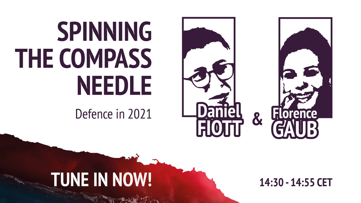 2021 will be a crucial year in #EUdefence: from the work on the #StrategicCompass to expected budgetary shortfalls. Watch @DanielFiott & @FlorenceGaub for what we can expect. Use #EUforesight to send your questions! 🔴 Live now: bit.ly/3bPItqG