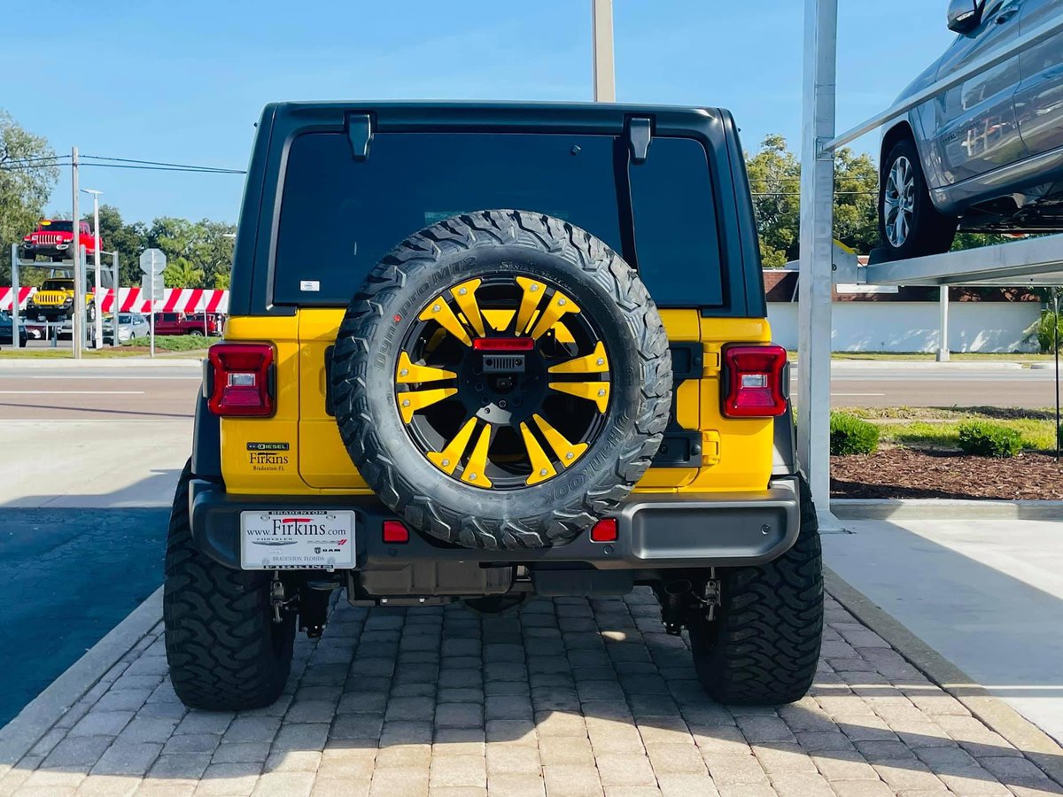 Firkinsauto's tweet photo. Custom Hella Yella Wrangler Diesel!π₯π
Find it at Firkins! π
#HappyFriday #hellayella #jeep #diesel #wrangler #bradenton #sarasota #lifted #liftedjeep https://t.co/dUHBj8T6KA
