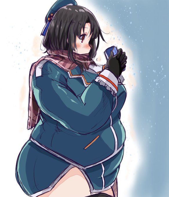 配信で落書きした外でコーヒーを飲む高雄 