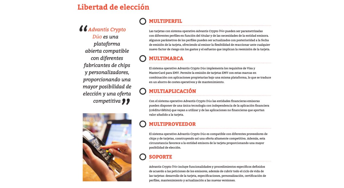 Advantis_es's tweet photo. Advantis Crypto Dúo es mucho más que un sistema de pago.
Una plataforma abierta compatible con diferentes fabricantes de chips y personalizadores, proporcionando una mayor posibilidad de elección y una oferta competitiva 📊📲 #MediosDePago
👉 https://t.co/ObFcT0hMxn 👈 https://t.co/SEqLNQa4YT