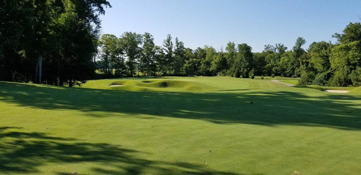 The GC at Stonelick Hills has been a revelation of the past two seasons. Halfway between Lexington and Columbus, it's the perfect place for my golf crew to meet in the middle for a fun round on interesting, almost severe terrain. Great reachable par fives are a highlight.3/