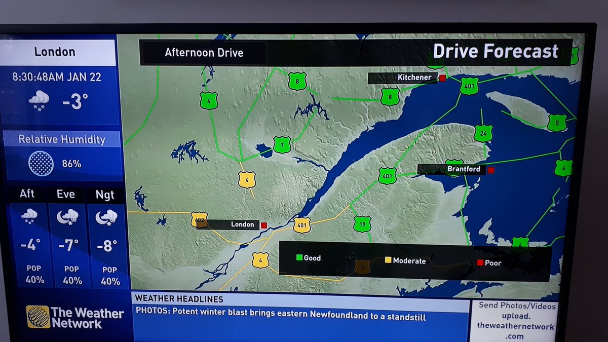 BobGiorgini's tweet photo. What on earth happened while I was sleeping @weathernetwork ?  Did the St. Lawrence move into southern Ontario overnight? https://t.co/O15P4b4Ojg