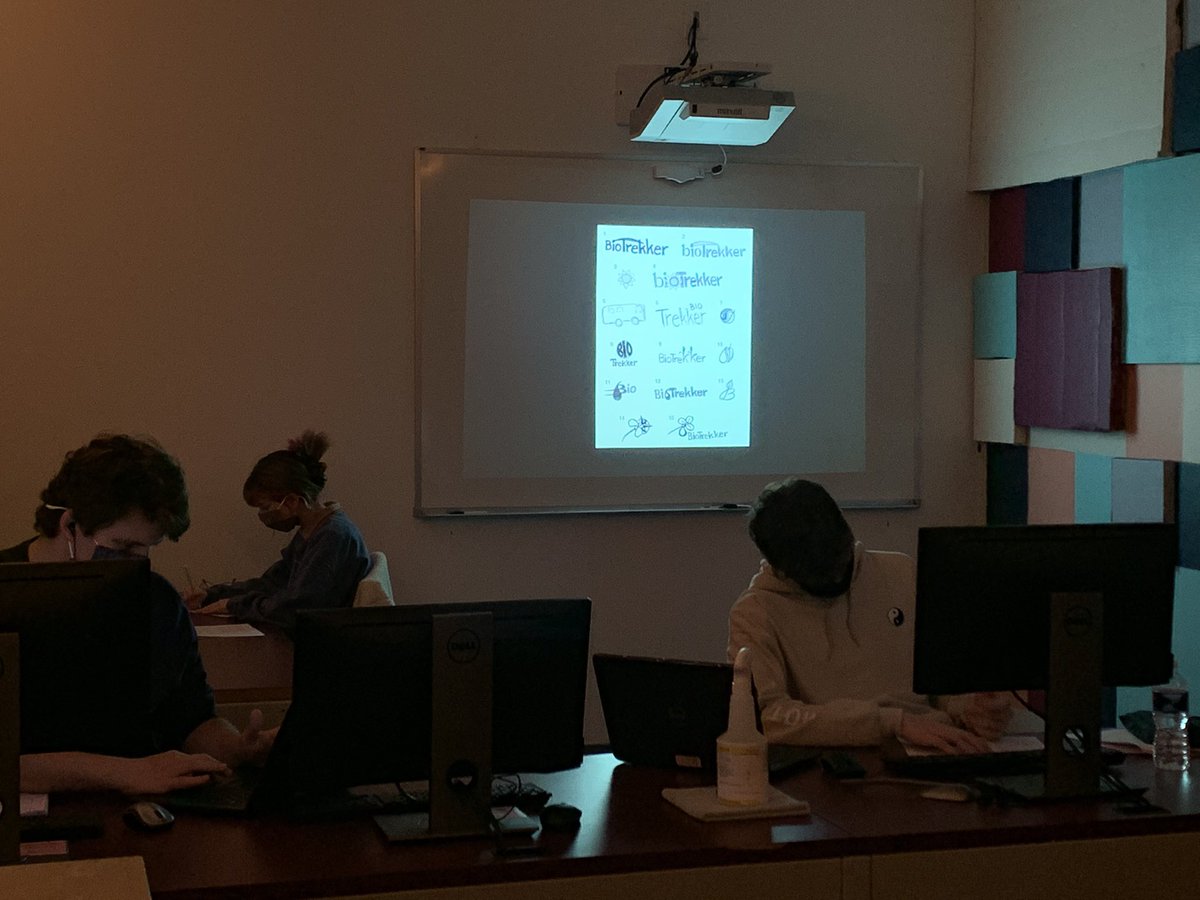 MrsKaseySmith's tweet photo. #Multi2 & #AdvMulti are off and running this semester. Logo designs - because they are creating their brand! #WarriorWay #KeepItSimple https://t.co/cVDWqF054Z