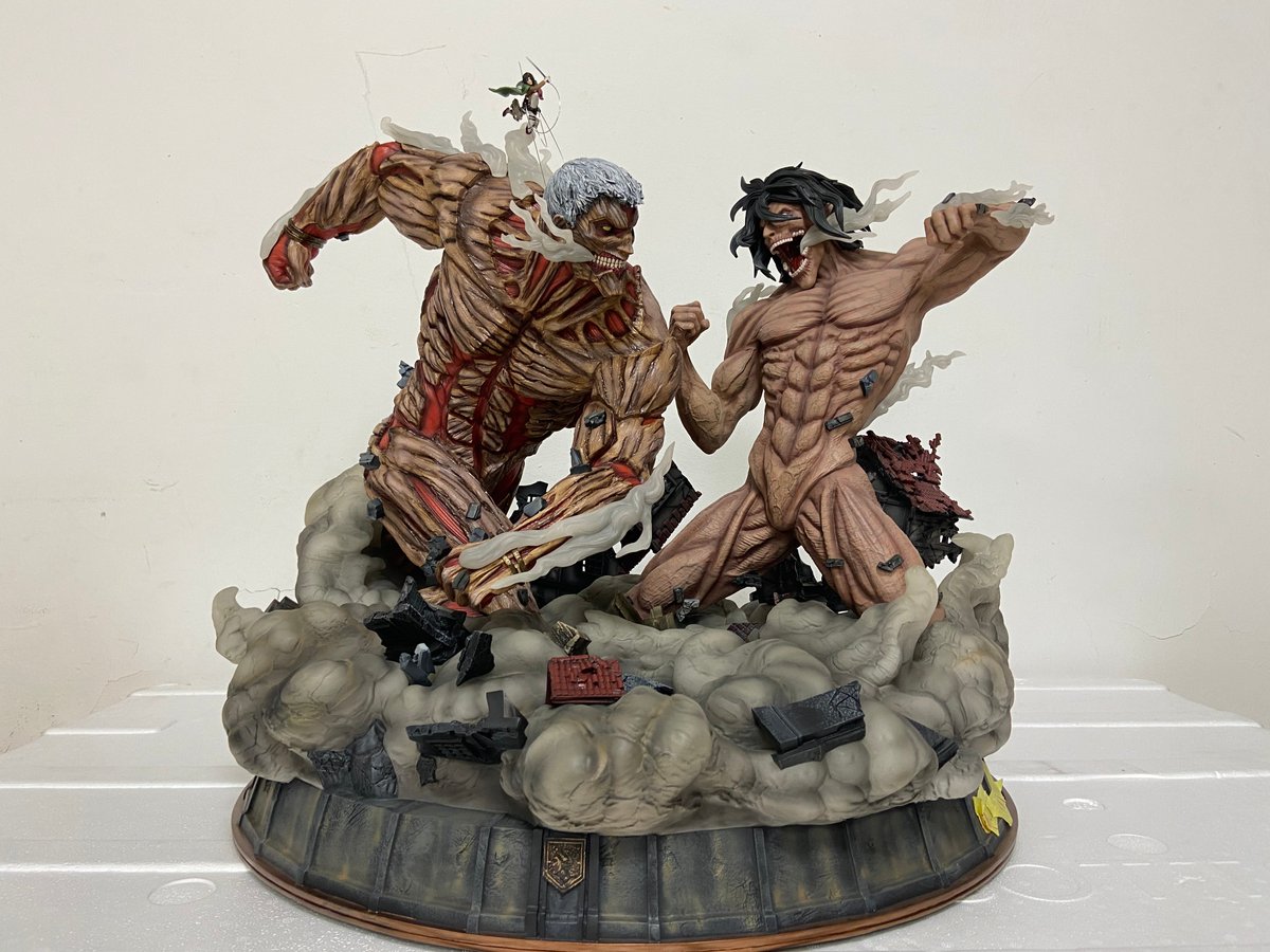 Hhamajippa V Twitter Figurama Collectors Ellen Vs Liner Attack On Titan Licensed Release Soon フィギュラマ エレン ライナー 進撃の巨人 フィギュア スタチュー 正規品 T Co 3yyblc2zea 画像は正規の製品 リキャスト品が出回っているそうなのでご注意を