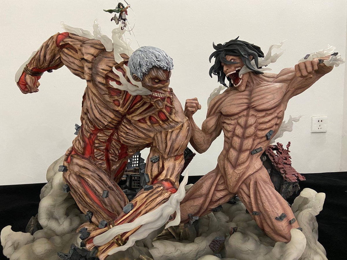 Hhamajippa Figurama Collectors Ellen Vs Liner Attack On Titan Licensed Release Soon フィギュラマ エレン ライナー 進撃の巨人 フィギュア スタチュー 正規品 T Co 3yyblc2zea 画像は正規の製品 リキャスト品が出回っているそうなのでご注意を