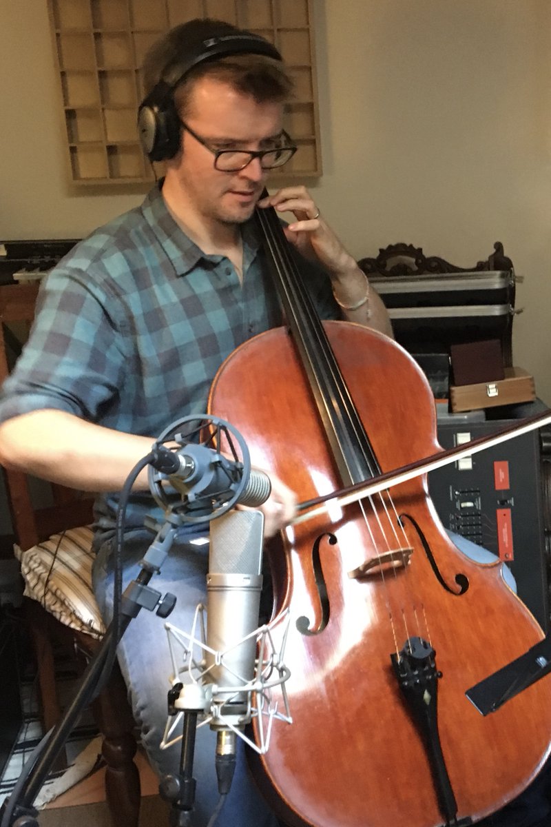 12) Recording some of these early on - with violinist Clare Wheeler and cellist  @petergregson - also allowed me to experiment with manipulating some of this material using the tape techniques. I also recorded vocal material with singer  @lorelixenberg