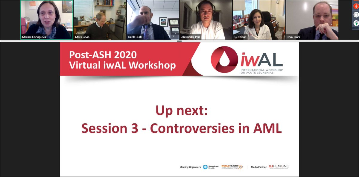 DrSalamalani's tweet photo. Fabulous sessions of #iwAL , post #ASH2020 updates #AML #Lymphoma #BPBCN
@MDAndersonNews @WeillCornell @VJHemOnc
@ASH_hematology @ASHCollab
#AML #ALL #AMLsm #ALLsm #Leukemia #Leusm #OncoAlert https://t.co/9e4wl1l79p