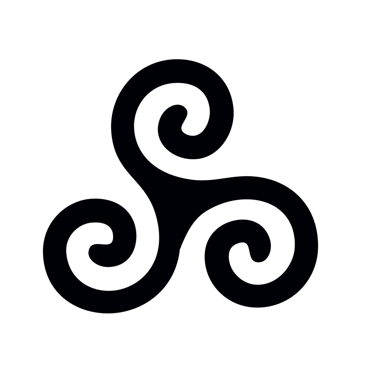the triskele represents something similar but opposite, mirrored, to- you guessed it- the triquetra, the symbol of the charmed ones. both trinities, but somehow opposite. sound familiar?