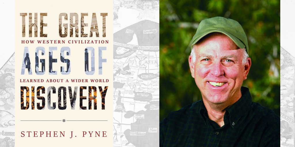AZpress's tweet photo. Check out the book trailer for Steve J. Pyne’s newest work The Great Ages of Discovery! Look for the book publishing in February!
#ReadUp #AUPresses #History #DiscoveryStudies #Pyne #BookTrailer #AZPress
https://t.co/AI4z5l2CvF https://t.co/cbCy8u9OJ8