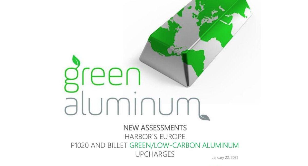 HARBOR ANNOUNCES: NEW! European Green/Low-Carbon Aluminum Premiums harboraluminum.com/en/european-p1…