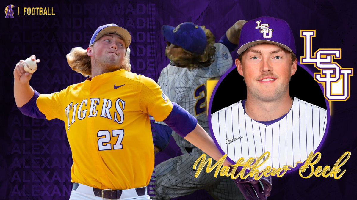 ash_trojanFB's tweet photo. For the next few weeks, we are going to look back at some of our current alumni who are playing college or professional ball. This week we feature Matthew Beck (@Matt_Beck07) who is currently playing baseball at LSU #AlexandriaMade https://t.co/agLUtqjkpz
