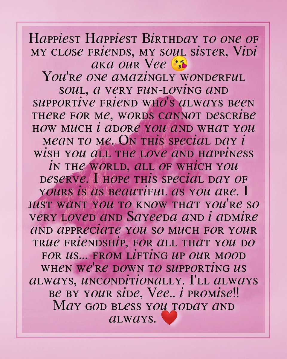 From  @_OhSnapItsDee  #HappyBirthdayVee
