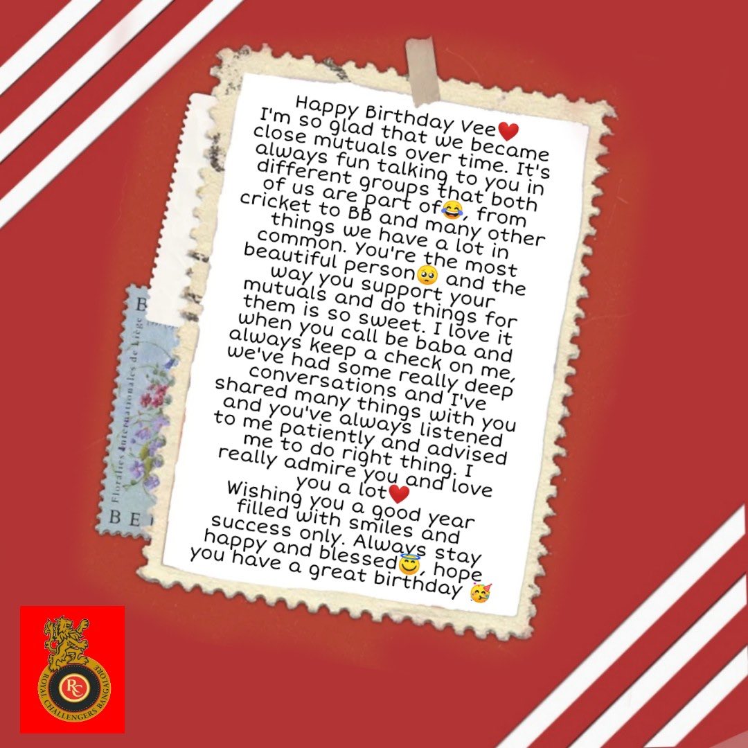 From  @BhatraiSudeshna  #HappyBirthdayVee