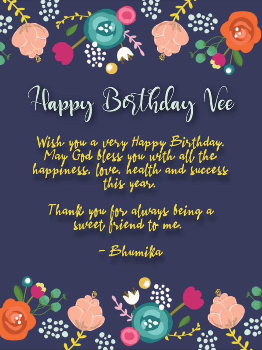 From  @MereNishaan  #HappyBirthdayVee