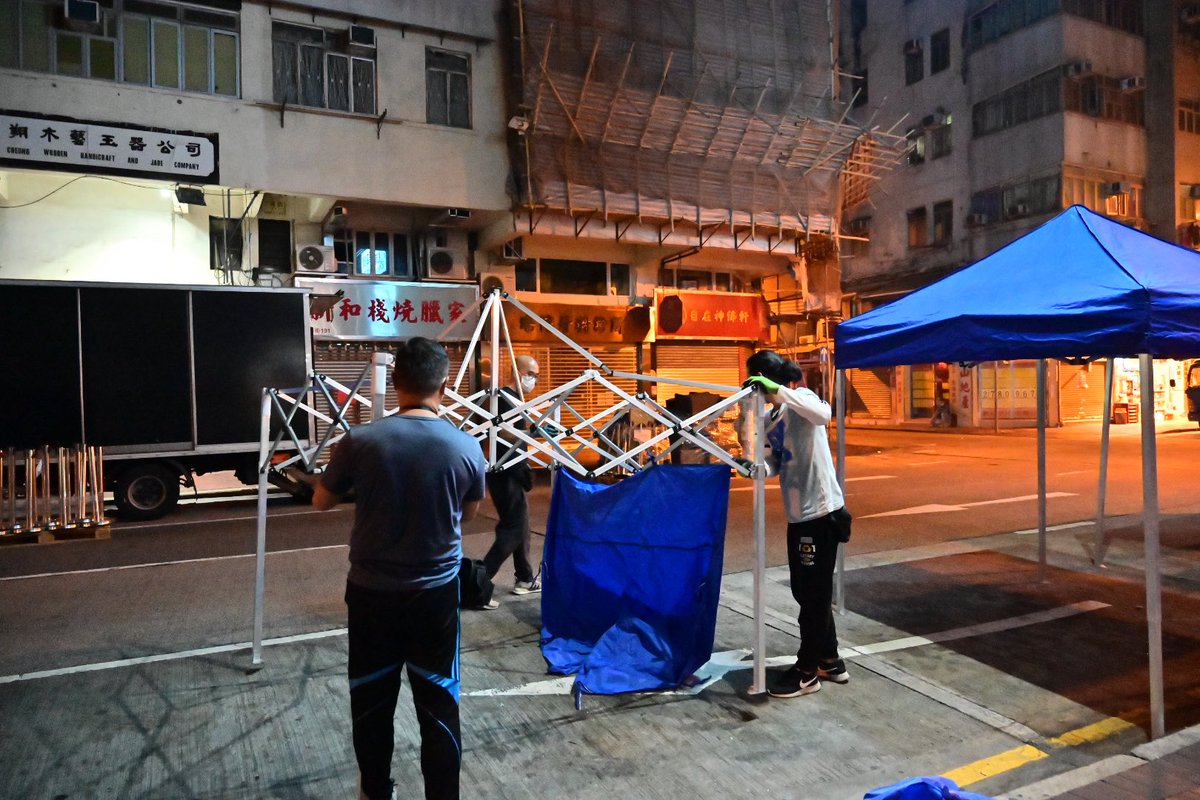 Tents rising and presuming checkpoints