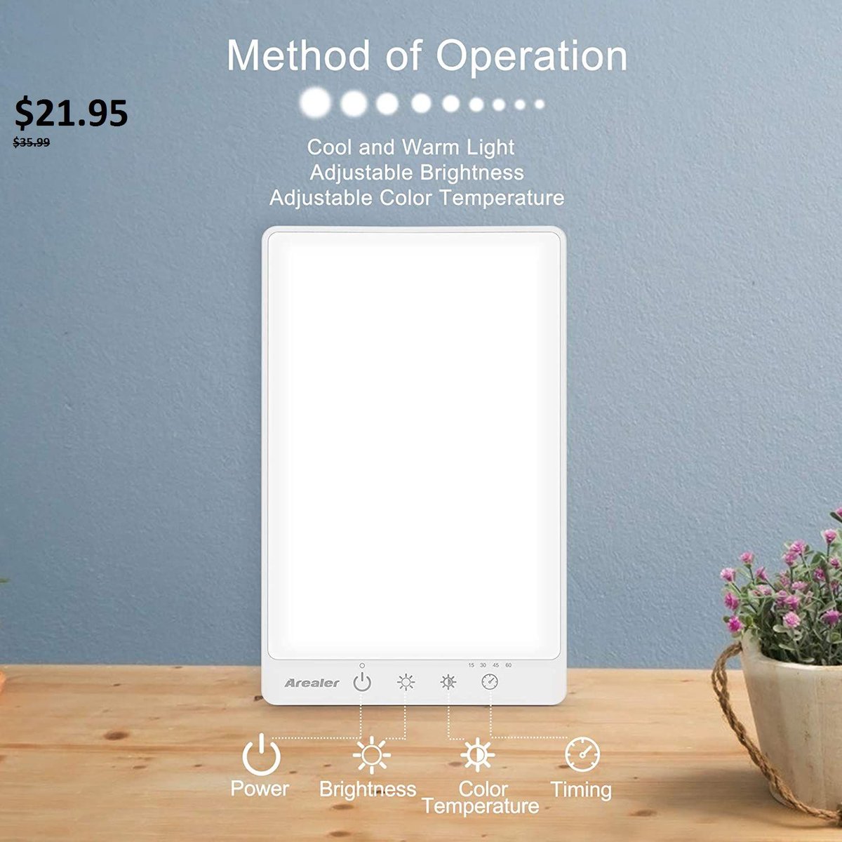 🔥Light Therapy Lamp 🔥⠀
✅39% #OFF⠀
✅Discount Price: $21.95, Original price: $35.99
✅Expire Date: Jan 31th. 8am EST⠀
Vipon Link👉👉bit.ly/2Y3WV6E