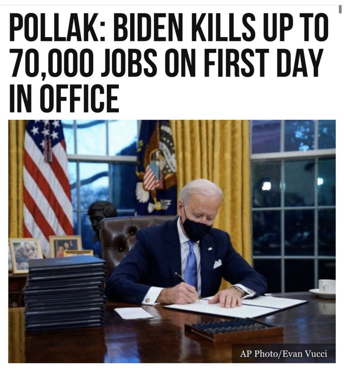 robincalkins's tweet photo. Way to go #SleepyJoe #KeystonePipeline #cheatedtowin https://t.co/KeCsWZOwUQ