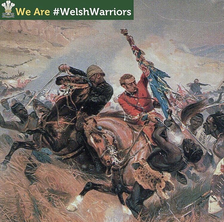 TheRoyalWelsh's tweet photo. 1300hrs on 22 Jan 1879 and the battle of Isandlwana was beginning to become desparate for #WelshWarriors, outnumbered almost 30 to 1 the Thin Red Line was starting to become overwhelmed. The #Welshmen formed square and began to withdraw to a more defensible position. https://t.co/aVoOXPYek9