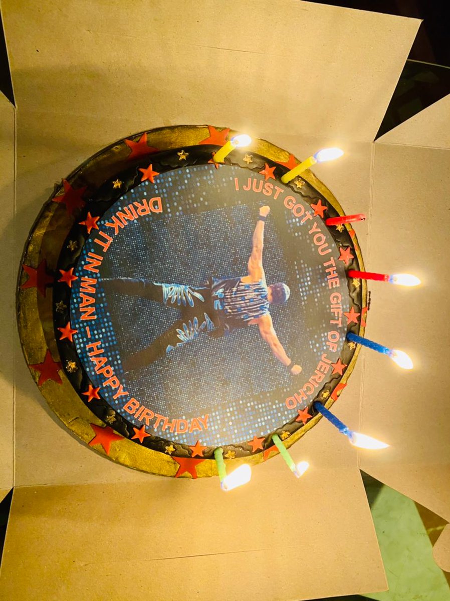 sujoy201's tweet photo. Hey @IAmJericho  I just got a friend Sankalp the "Cake of Jericho", before he drinks the bubbly, think you can wish him a Happy Birthday or a retweet pls. 🤔 https://t.co/fph6KCLcGA