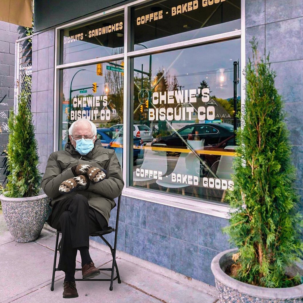 He sure gets around!
#BernieSanders #BiscuitLover