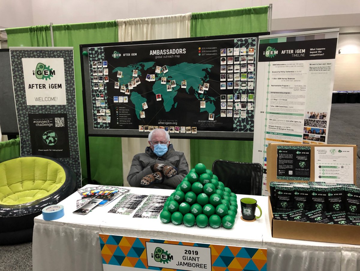 Throwback to the last in person jamboree at Boston when we had Bernie at our booth. Good times!