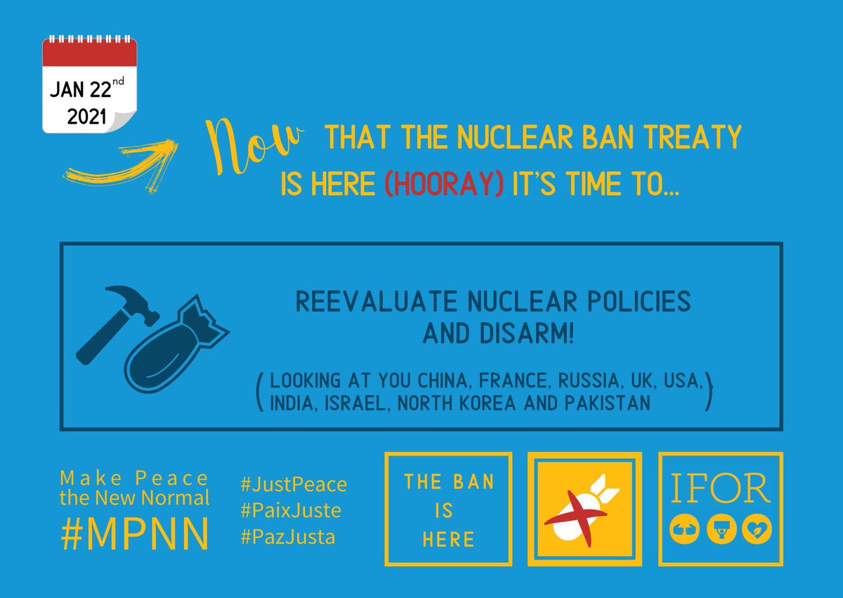 FORpeace's tweet photo. Now that the day is here we are calling to...
To join is in this day of action please like, share and comment!
#MPNN #JustPeace #nuclearban #forusa #ifor #PaizJusta #PaixJuste https://t.co/tMEQuSJcoH
