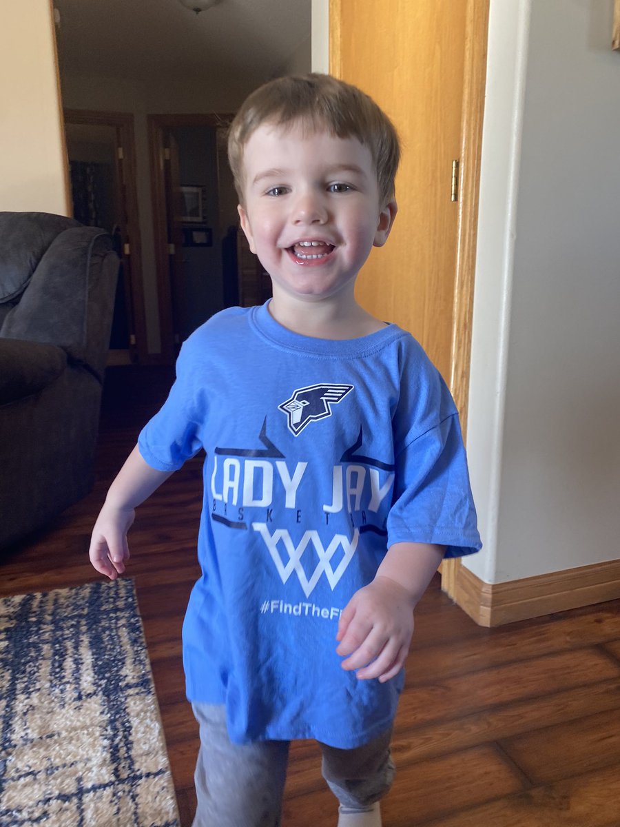 Andrew is feeling better and ready to cheer on his favorite Basketball team today! Go Bluejays! <a href="/Lady_JaysBB/">CHS Lady Jays BB</a> <a href="/bmapplegate/">Brooke Applegate</a> <a href="/CoachStebens/">Austin Stebens</a>