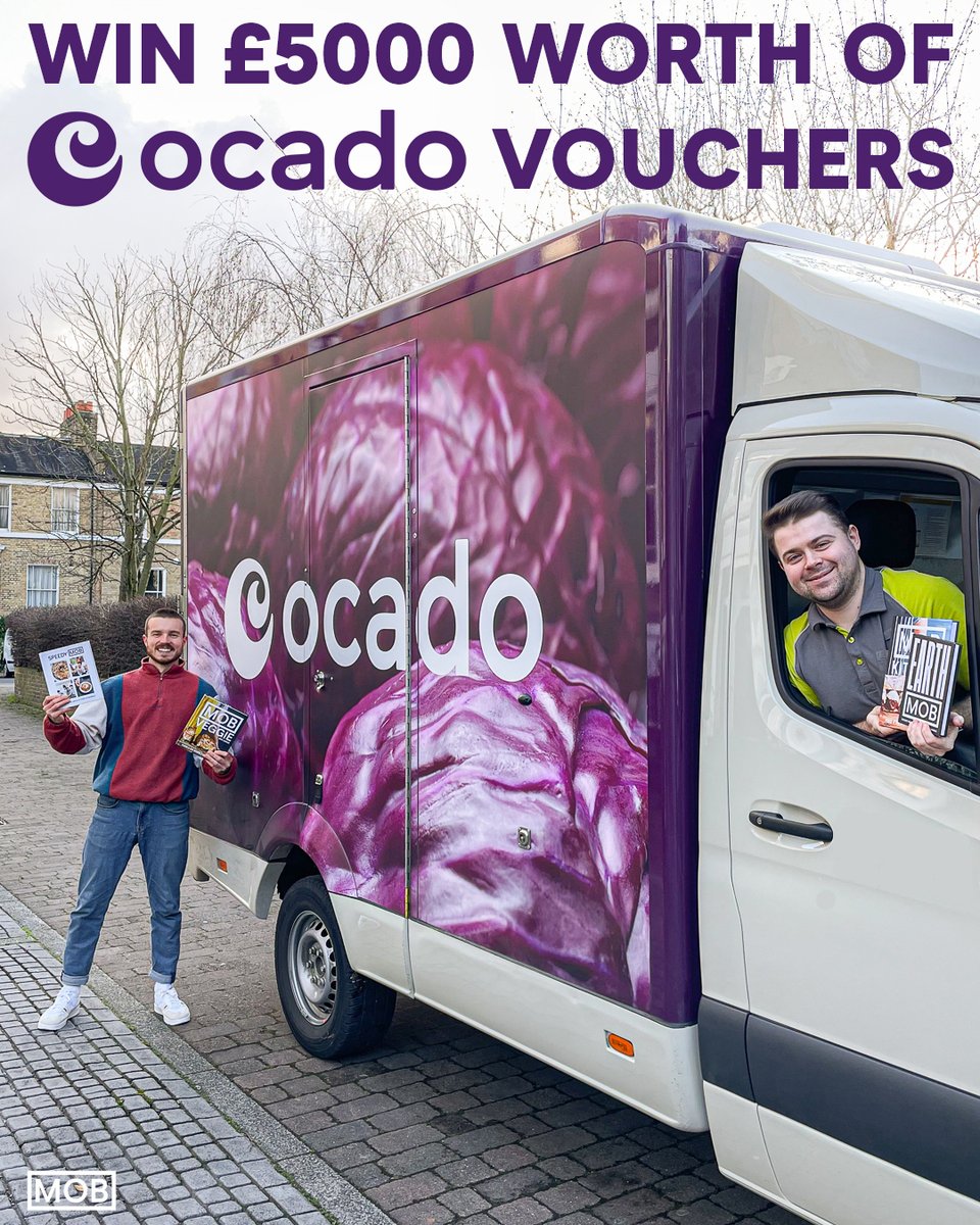 We have a HUGE giveaway for you MOB. We’ve partnered with the brilliant <a href="/Ocado/">Ocado</a> to give one lucky winner £5000 worth of vouchers to use at <a href="/Ocado/">Ocado</a> &amp; a copy of all of our books. To win:
1. RT
2. Follow @mobkitchenuk &amp; <a href="/Ocado/">Ocado</a> 
Winner announced on Monday. #MOBKitchen #Ocado #Giveaway