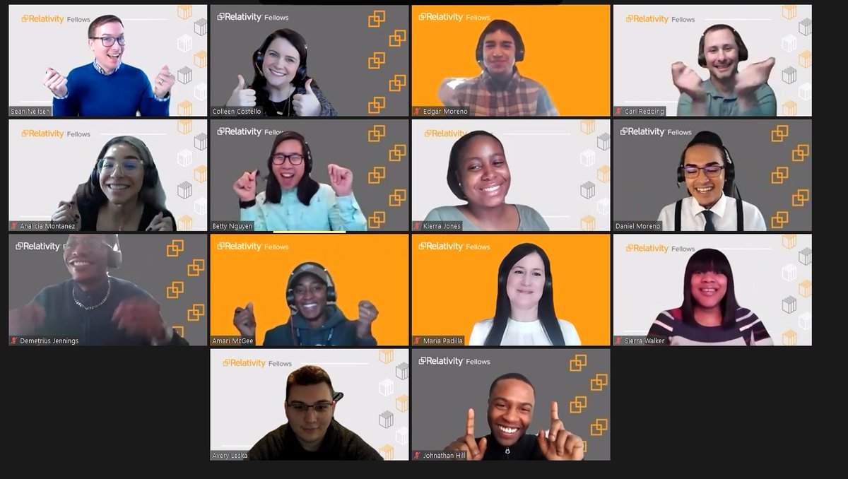 RelativityHQ's tweet photo. Congrats to our #RelativityFellows graduates. We're so proud of you! https://t.co/HktnfEEH0r https://t.co/IaQIGYvM3c