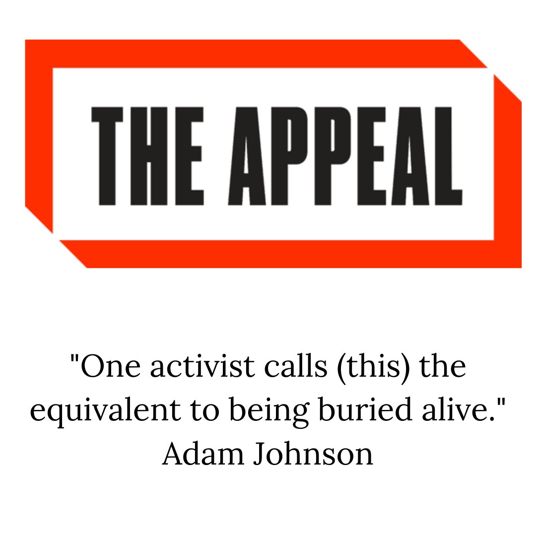PrizerArts's tweet photo. Adam Johnson says about keeping death row inmates in solitary confinement. Today, we're listening to The Appeal, a podcast about criminal justice reform and abolition. Episode 51 specifically discusses how advocates hope to change this practice.  https://t.co/hVOIqvkVK7 https://t.co/7kHPc9tcpI