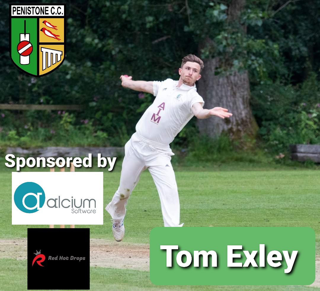 PenistoneCC's tweet photo. Another player sponsor announcement as @RedHotDrops1 have taken a package for the skipper @tom_exley1  🏏👌 https://t.co/fV88urgRLM